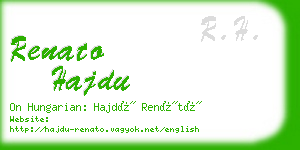 renato hajdu business card